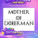 Free Mother Doberman Design Free Mother Free SVG - Instant Download