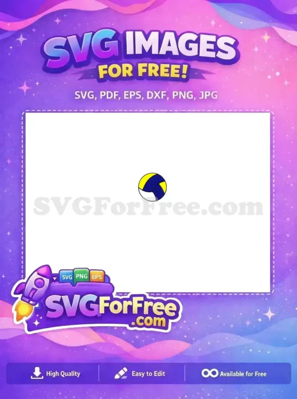 Free Yellow DarkBlue Ball Free Sports Beach Free SVG