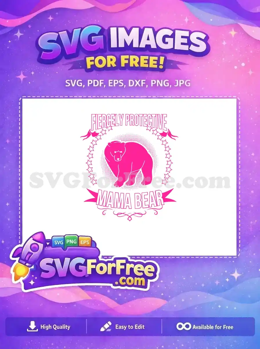 Free Fiercely Protective Free Mama Bear Holidays Christmas Free SVG