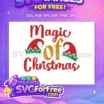 Free Red Elf Hat Free Green Trim Magic Christmas Free SVG - Instant Download