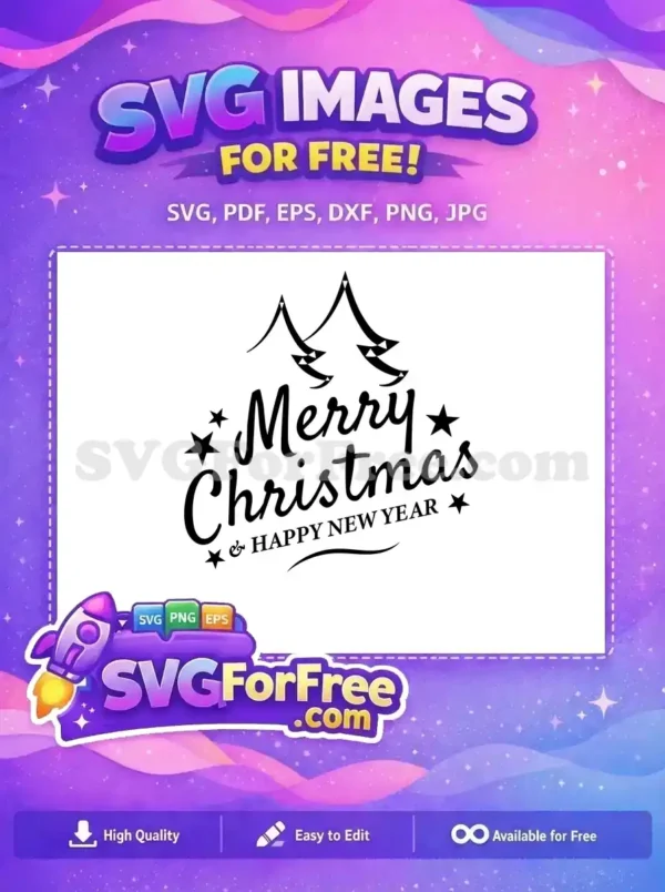 Free Merry Christmas Free Happy New Year Holidays Free SVG 2