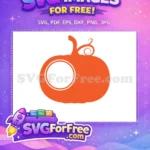 Free Orange Pumpkin Monogram Free Halloween Cutout Holidays Free SVG - Instant Download