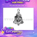 Free Bell Shape Free Merry Christmas Holidays Free SVG - Instant Download