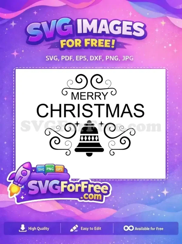 Free Christmas Bell Free Ornaments Merry Christmas Free SVG