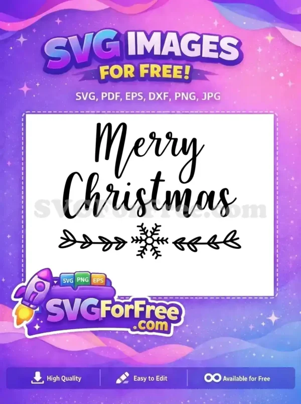 Free Merry Christmas Free Snowflake Branch Holidays Free SVG Free Merry Christmas Free Snowflake Branch Holidays Free SVG