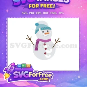 Free Blue Hat Free Purple Scarf Christmas Free SVG Free Blue Hat Free Purple Scarf Christmas Free SVG