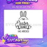 Free Easter Bunny Ears Free Banner Design Easter Free SVG - Instant Download