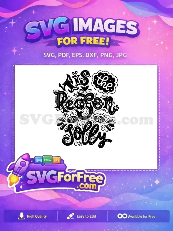 Free Kiss Reason Free Jolly Christmas Holidays Free SVG