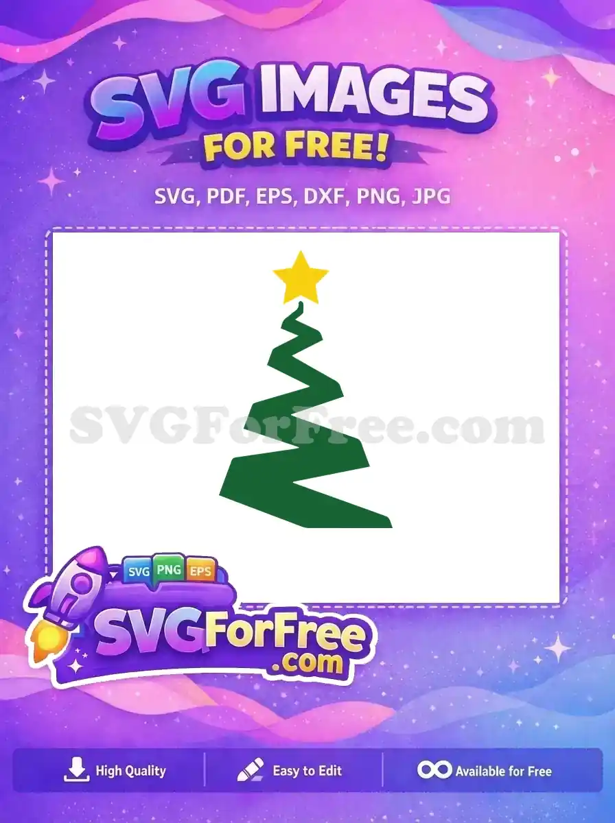 Free Yellow Star Free Green Christmas Tree Holidays Free SVG