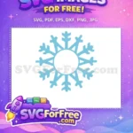Free Light Blue Snowflake Free Christmas Winter Holiday Free SVG - Instant Download
