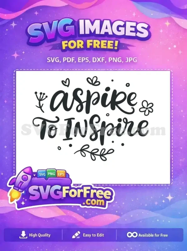 Free Aspire Inspire Floral To Inspire Free Easter Holidays Free SVG