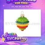 Free Layered Bauble Free Christmas Ornament Holidays Free SVG - Instant Download