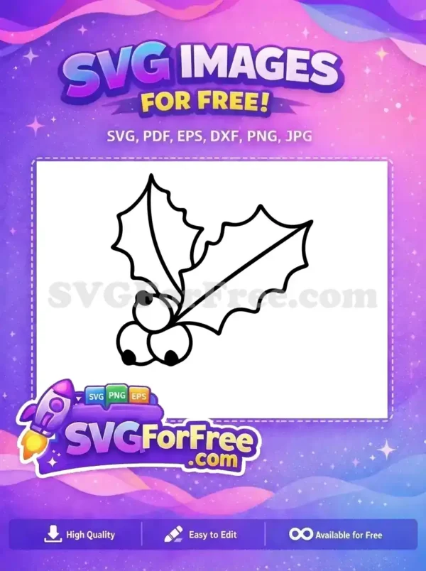 Free Holly Leaves Free Red Berries Christmas Free SVG