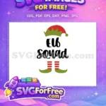 Free Elf Squad Hat Free Striped Legs Christmas Holidays Free SVG - Instant Download
