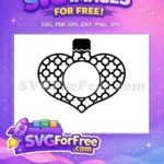 Free Heart Ornament Free Holiday Easter Decoration Free SVG - Instant Download