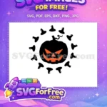 Free Black Pumpkin Free Witch Hat Halloween Free SVG - Instant Download