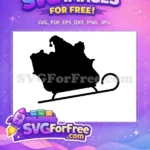Free Santa Hat Free Sleigh Full Sack Christmas Free SVG - Instant Download