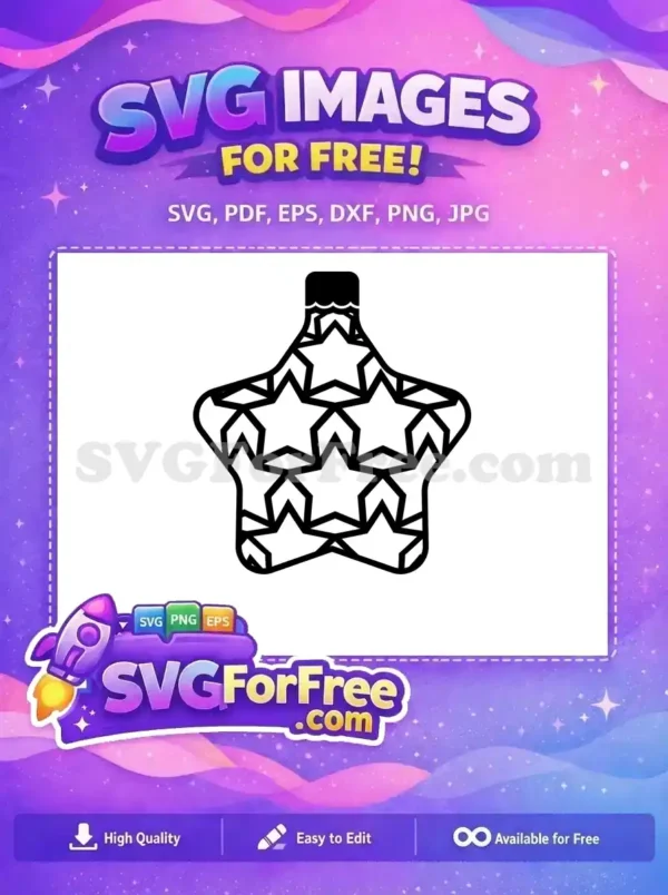 Free Star Ornament Free Christmas Tree Holidays Free SVG
