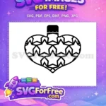 Free Star Ornament Free Christmas Design Holidays Free SVG - Instant Download