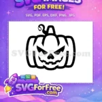 Free Spooky Eyes Free Heart Nose Halloween Free SVG - Instant Download