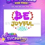Free Purple Flowers Free Smiley Faces Be Joyful Free SVG - Instant Download