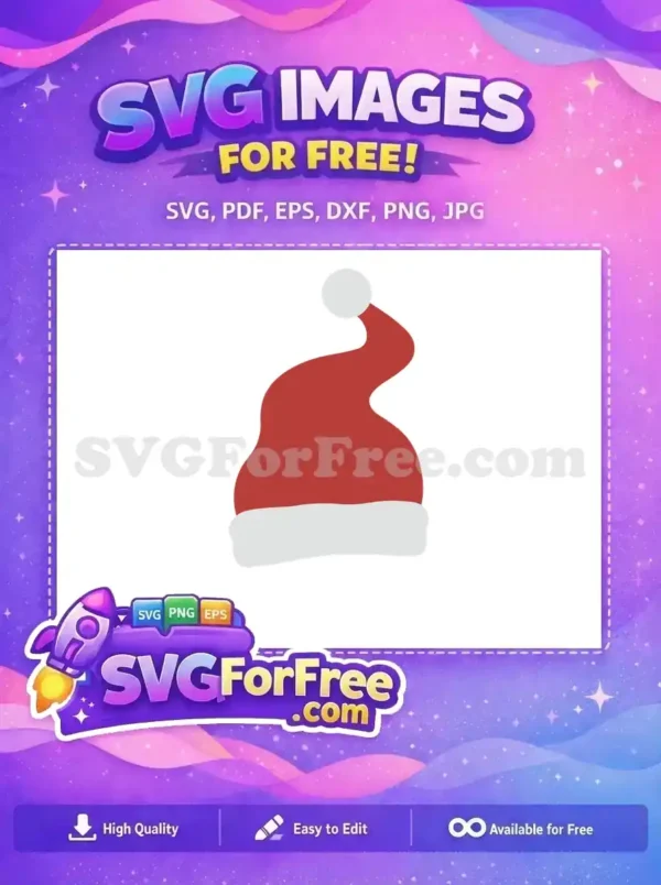 Free Red Santa Hat Free Pom Pom Holidays Christmas Free SVG