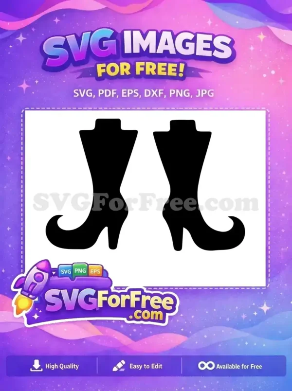 Free Pointed Toe Free Silhouette Holidays Christmas Free SVG Free Pointed Toe Free Silhouette Holidays Christmas Free SVG