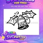 Free Holly Leaves Free Jingle Bell Christmas Free SVG - Instant Download