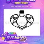 Free Christmas Ornament Free Star Border Holidays Free SVG - Instant Download