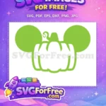 Free Green Pumpkin Ears Free Holiday Easter Halloween Free SVG - Instant Download