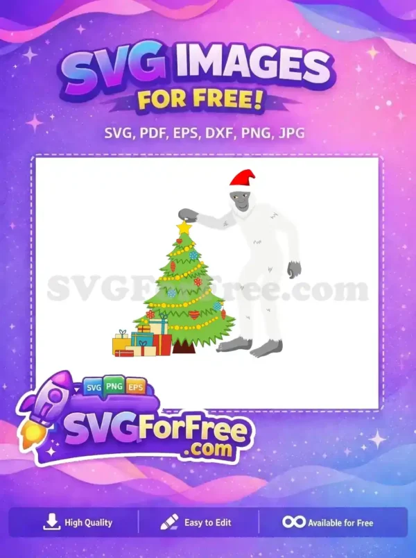 Free Santa Hat Yeti Free Christmas Tree Decorations Holidays Free SVG