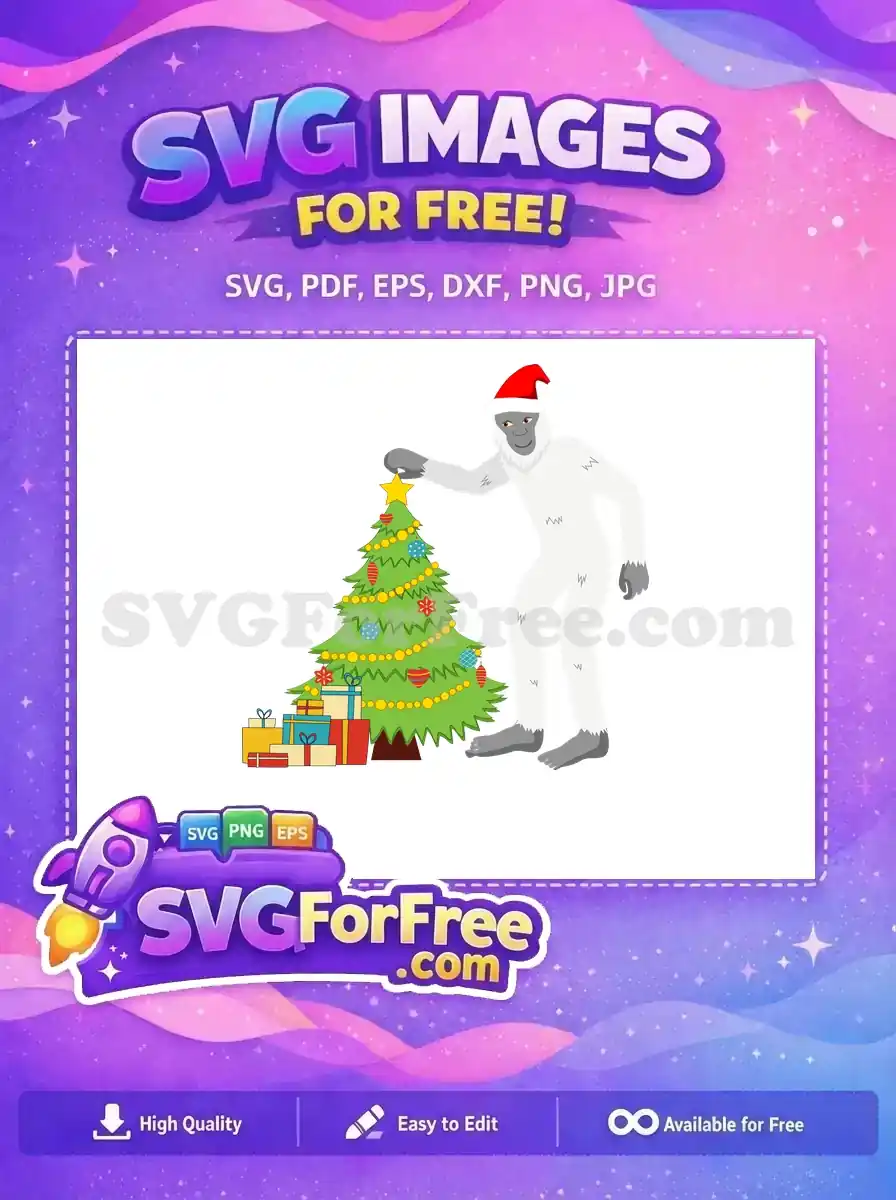Free Santa Hat Yeti Free Christmas Tree Decorations Holidays Free SVG