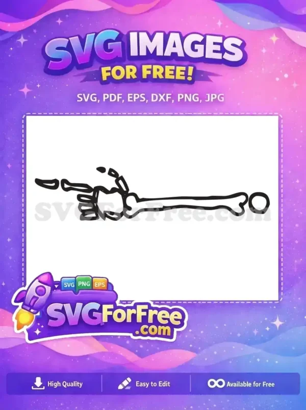 Free Halloween Bone Hand Free Number 30 Holidays Free SVG