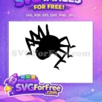 Free Silhouette Spider Free Halloween Bug Black Free SVG - Instant Download