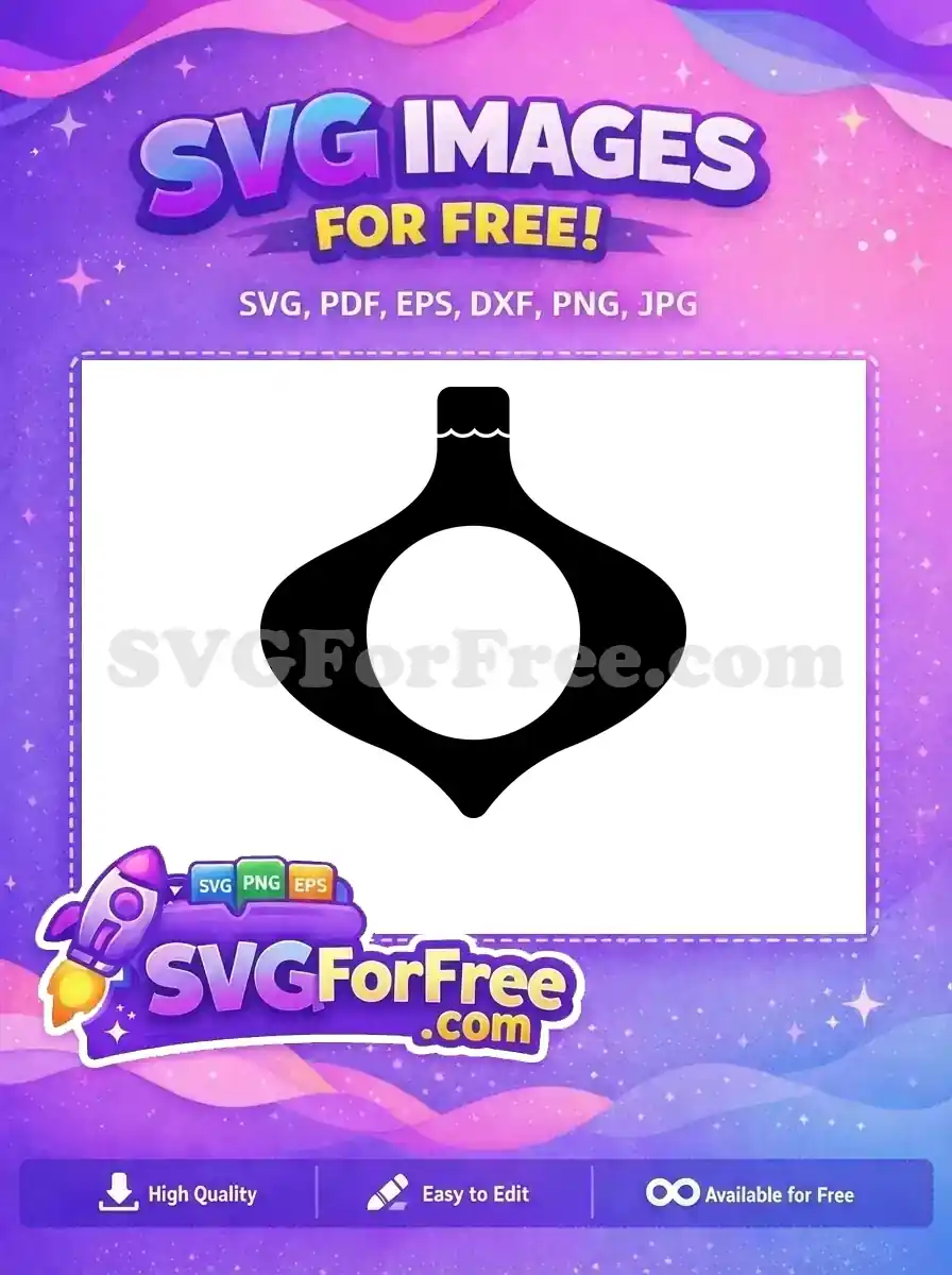 Free Black Ornament Free Bauble Christmas Holidays Free SVG