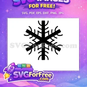Free Bold Snowflake Free Holiday Christmas Simple Free SVG