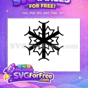 Free Black Snowflake Free Christmas Holidays Decoration Free SVG