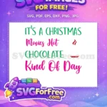 Free Green Lettering Free Pink Words Christmas Movies Free SVG - Instant Download