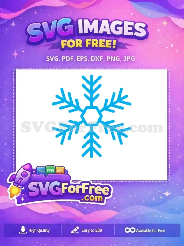 Free Light Blue Snowflake Free Simple Design Holidays Free SVG