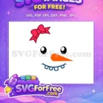 Free Pink Bow Free Carrot Nose Christmas Free SVG 1 - Instant Download