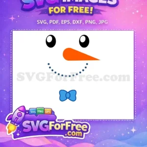 Free Black Eyes Free Orange Carrot Nose Christmas Free SVG