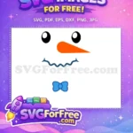 Free Googly Eyes Free Carrot Nose Snowman Face Free SVG 1 - Instant Download