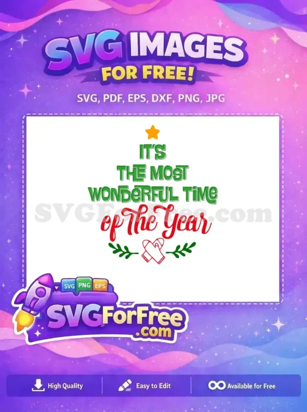 Free Green Lettering Free Red Script Christmas Free SVG 1