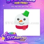 Free Snowman Green Bucket Free Carrot Nose Christmas Free SVG - Instant Download