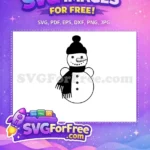 Free Simple Dots Eyes Free Carrot Nose Holidays Free SVG - Instant Download