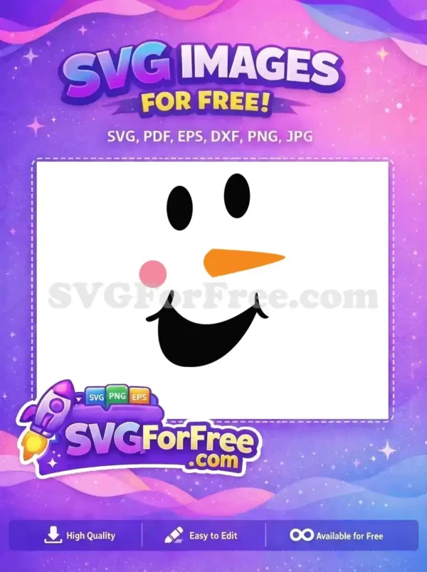 Free Big Eyes Free Carrot Nose Christmas Free SVG