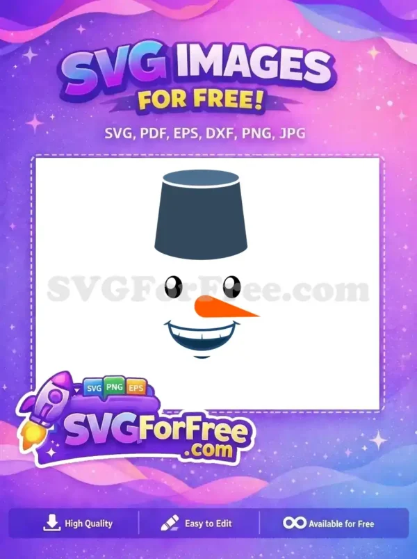 Free Snowman Face Free Bucket Hat Holidays Christmas Free SVG