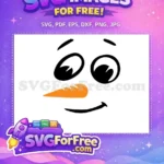 Free Cute Eyes Free Carrot Nose Christmas Free SVG - Instant Download