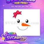 Free Pink Bow Free Carrot Nose Christmas Free SVG 3 - Instant Download