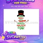 Free Black Hat Free Red Scarf Christmas Free SVG - Instant Download